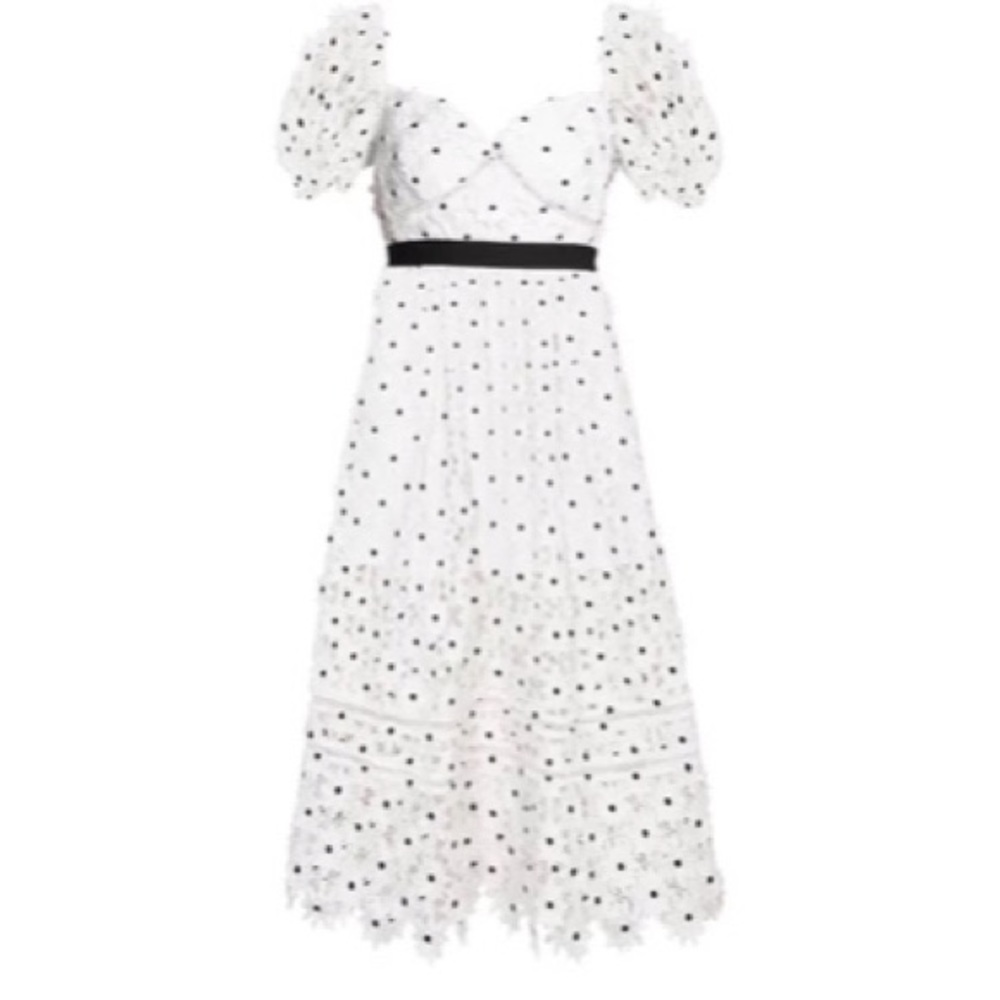 Self-portrait lace daisy dress NWT
